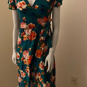 Beautiful flower spring dress